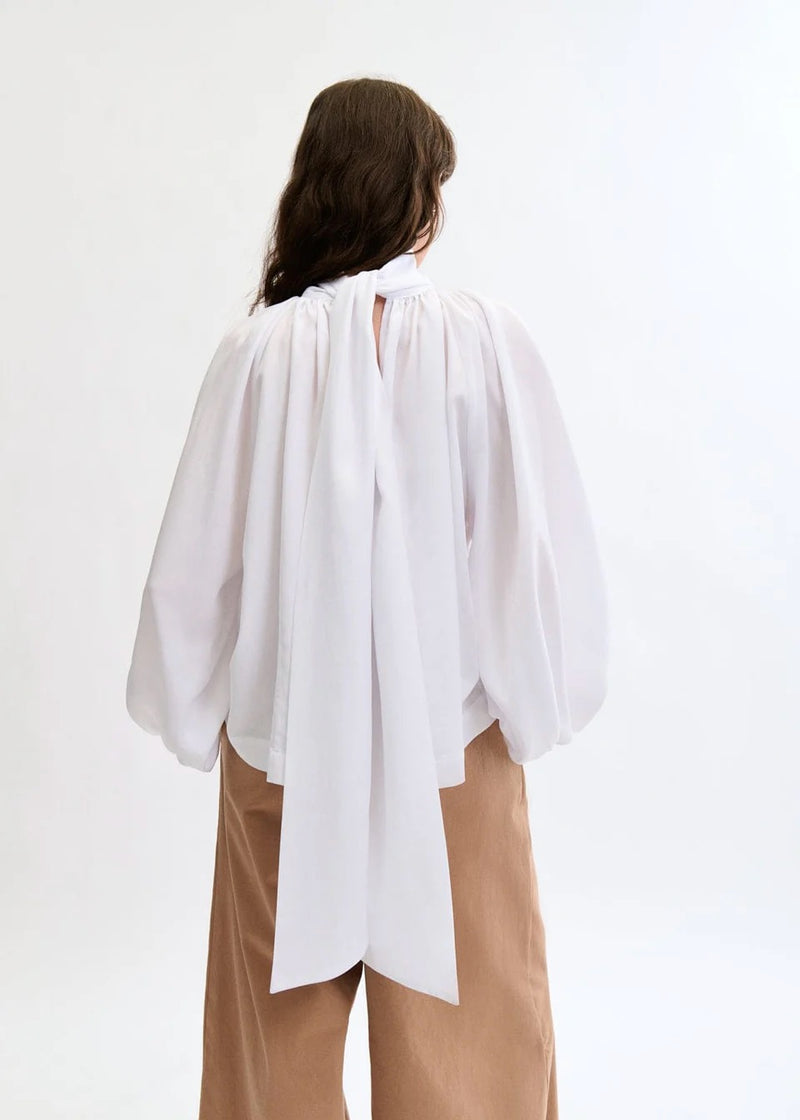 Bowie Reversible Blouse | White