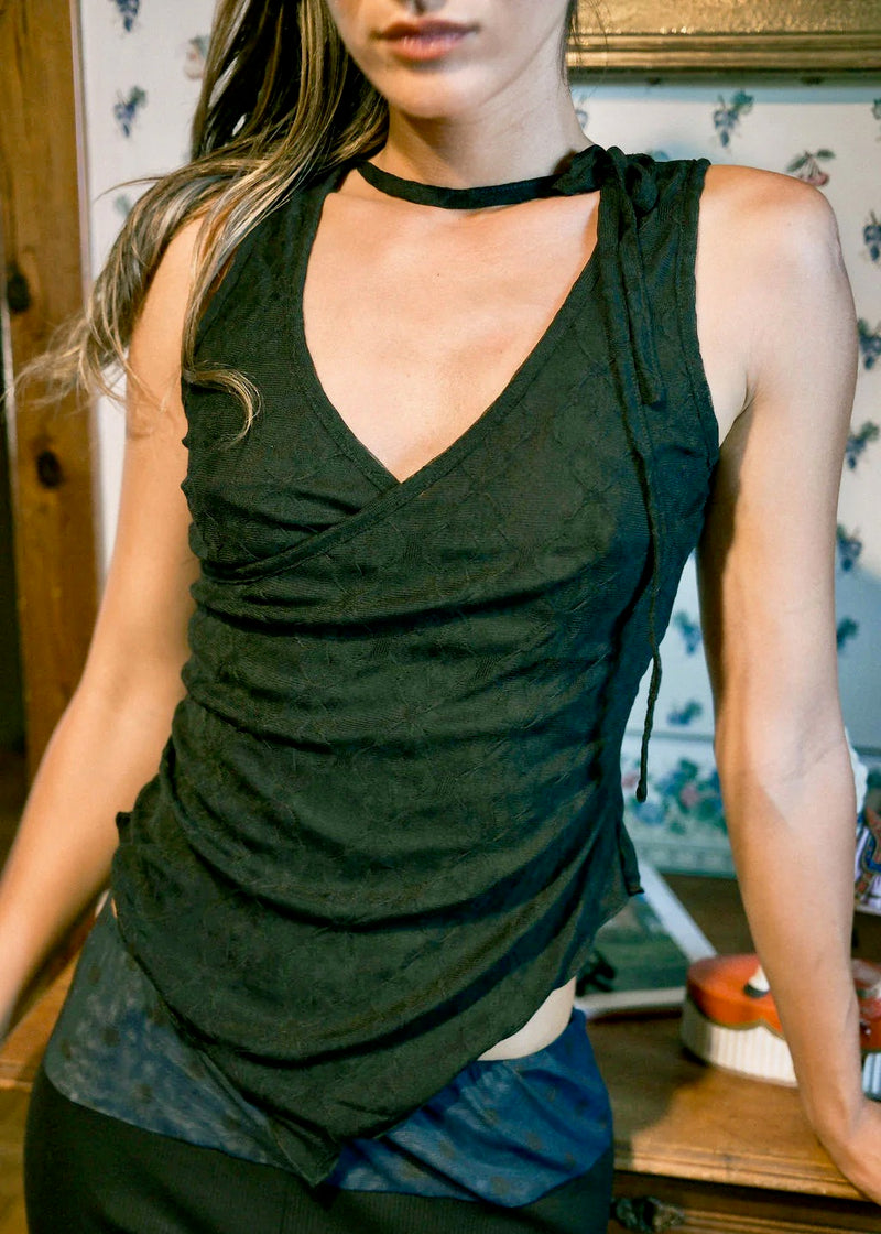 Mariposa Sleveless Wrap Top