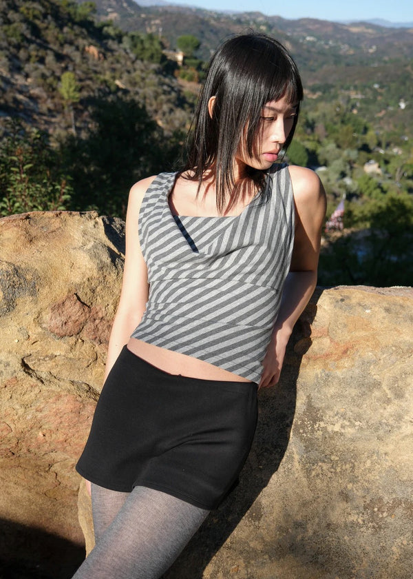 Jameson Top | Striped Grey