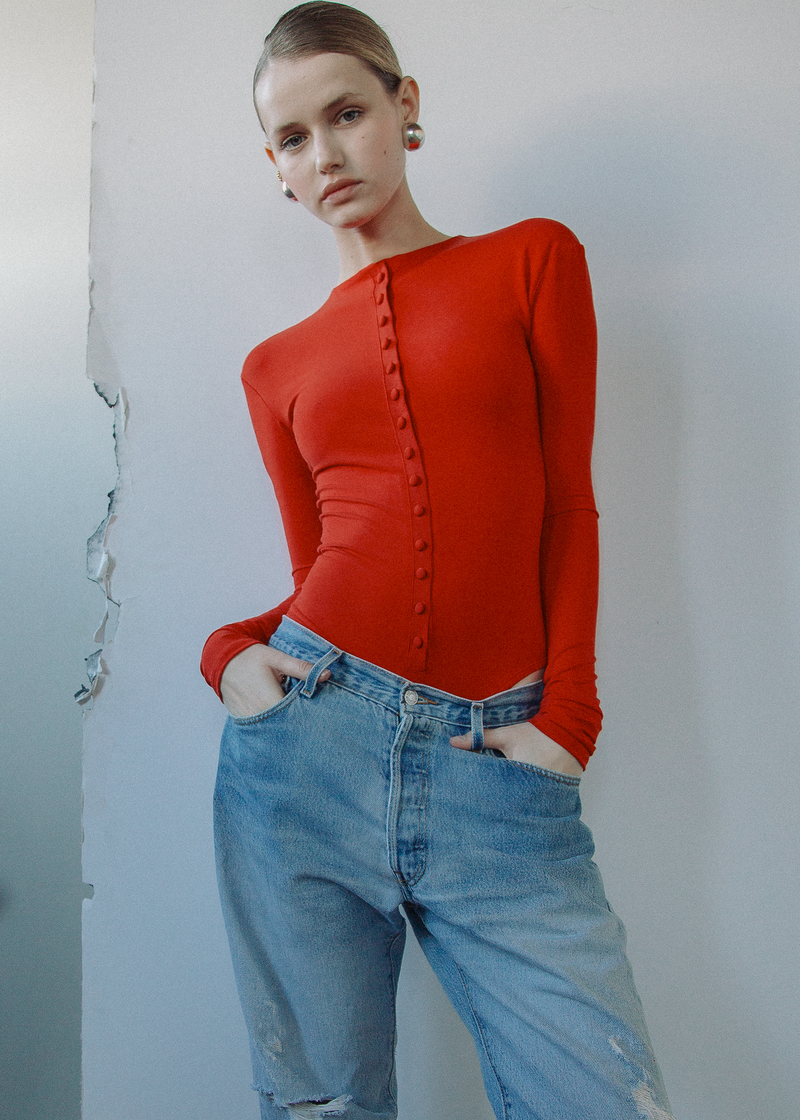 Greta Bodysuit | Red