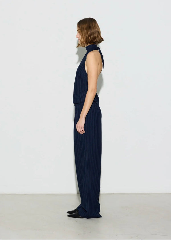 Vicky Pants | Navy Pinstripe