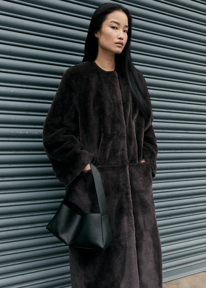 Haga Faux Fur Long Coat