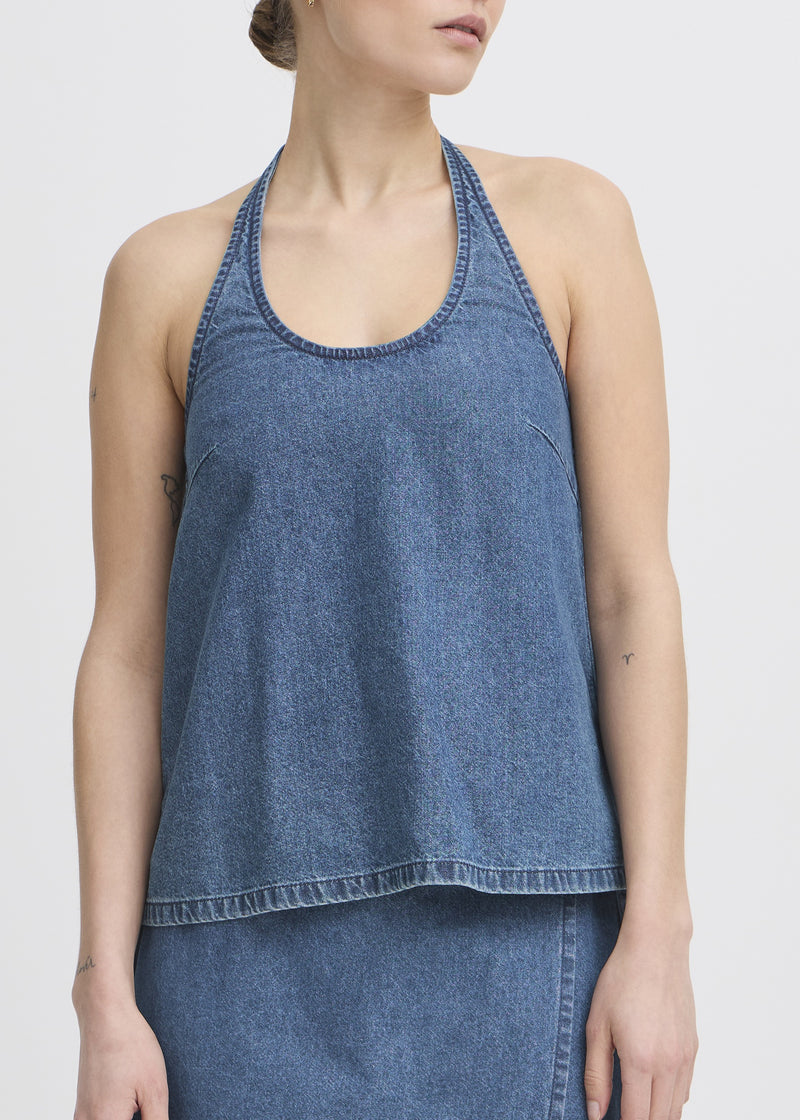 Dallas Denim Halter Top