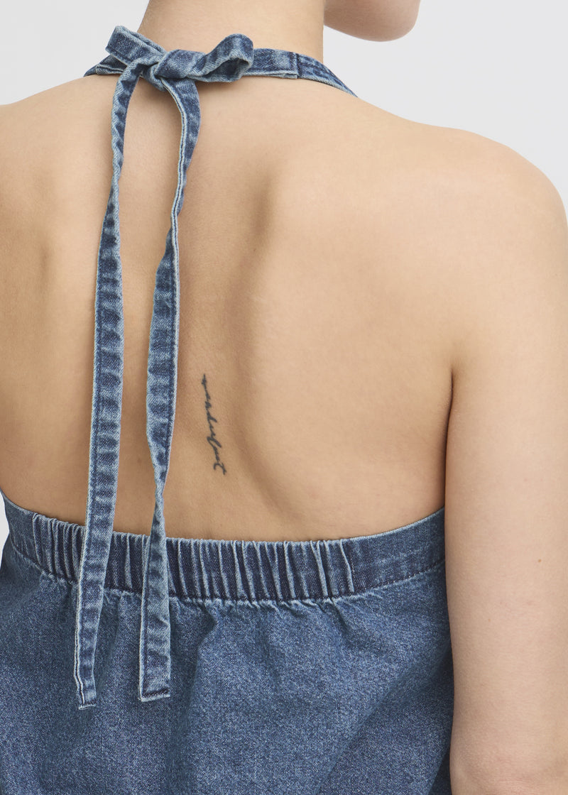 Dallas Denim Halter Top