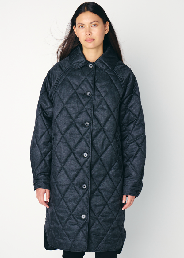 Hazta Quilted Jacket | Dark Grey