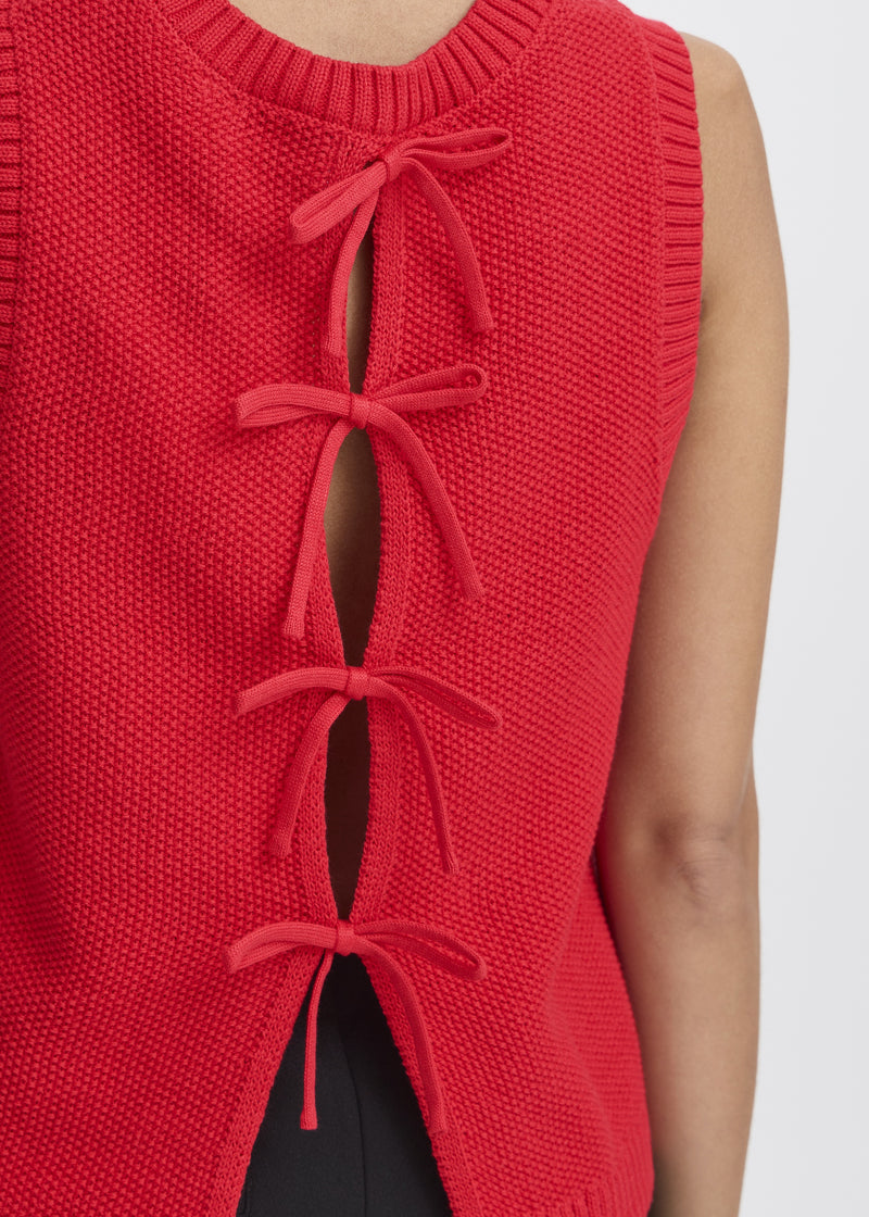 Knit Tank with Bows in the Back