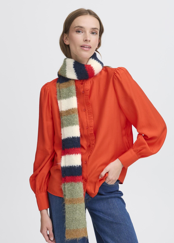 LULA Striped Scarf | Mulled Basil