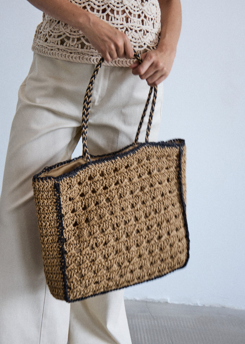 Straw Tote  Bag