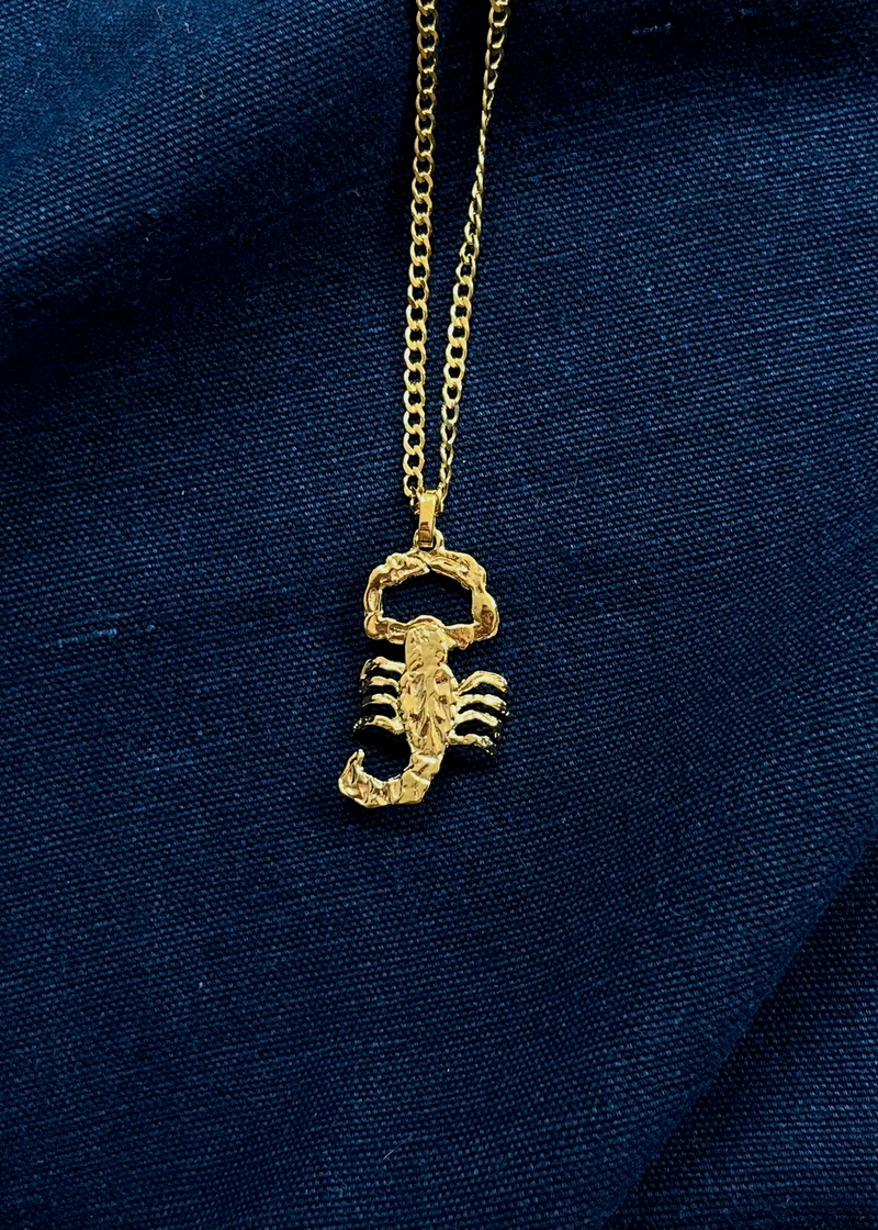 Gold Scorpion Pendant