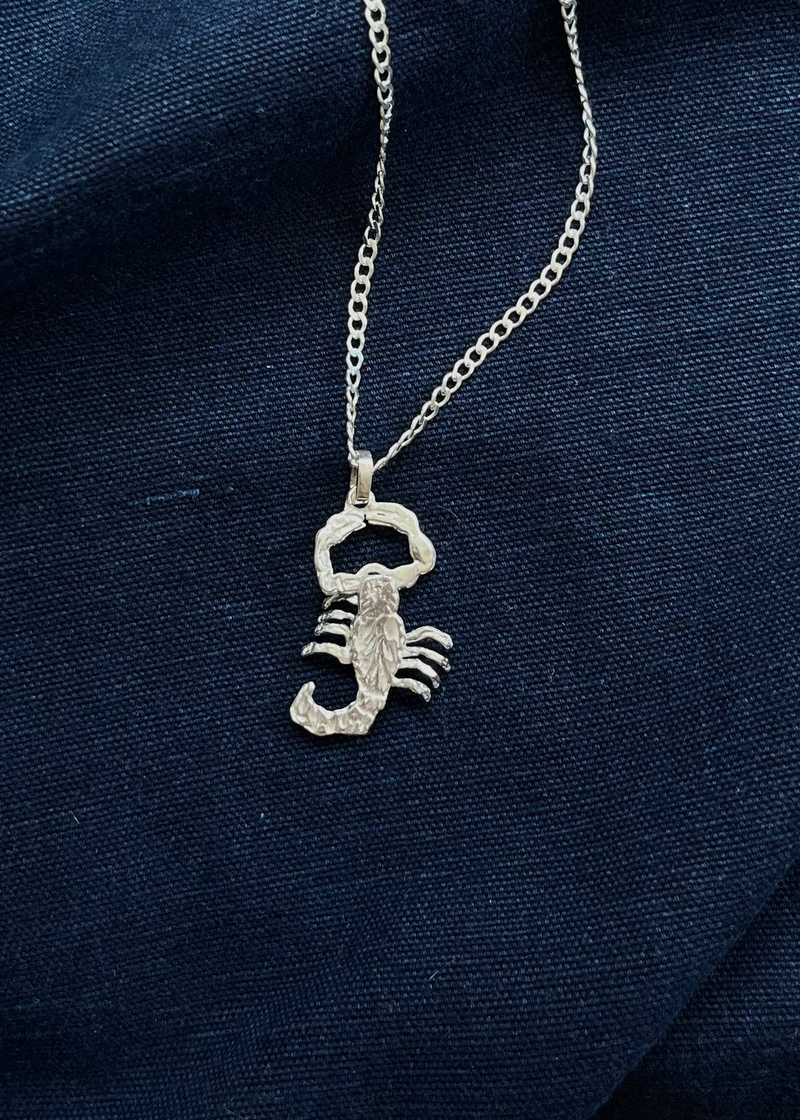 Silver Scorpion Pendant