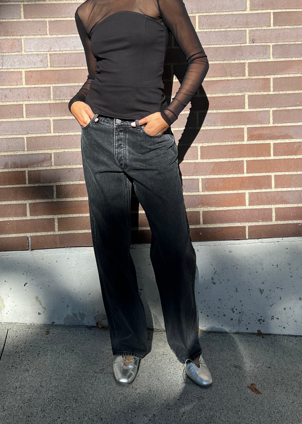 'Kim' Loose Fit Denim - Black
