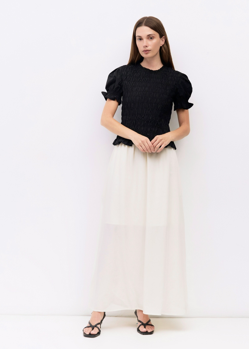 Bristol Smocked Top | Black