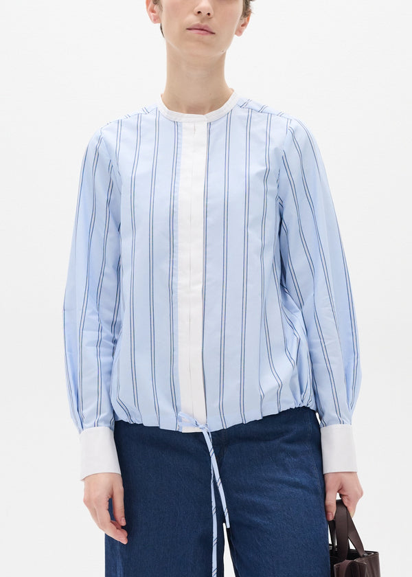 Mylee Drawstring Poplin Blouse