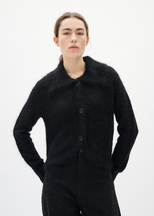 Tello Alpaca Cardigan | Black
