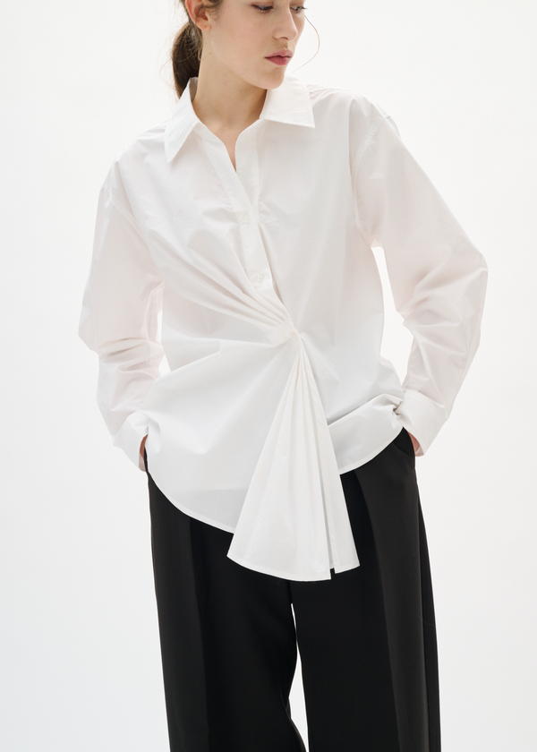 Dallas Pleated Poplin Shirt