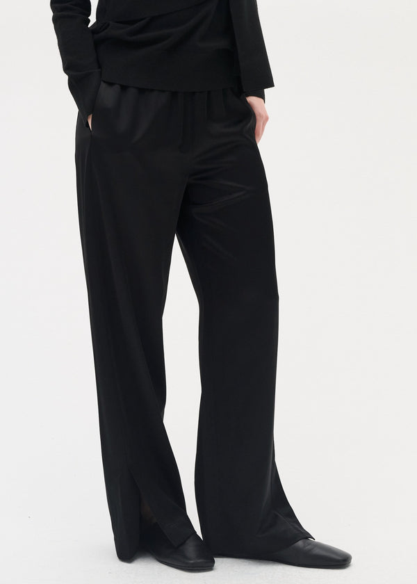 Vieno Loose Satin Pants