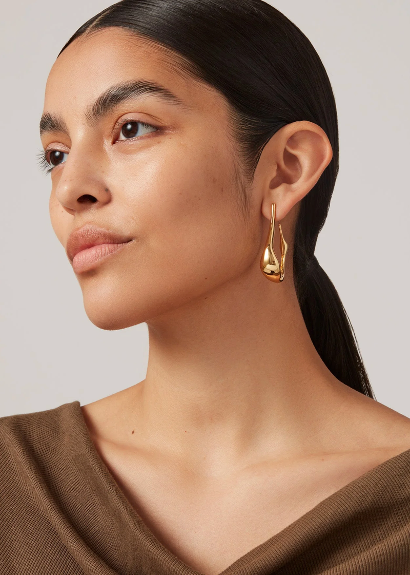 Colette Hoop Earrings - Medium | Gold