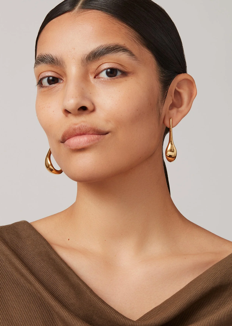 Colette Hoop Earrings - Medium | Gold