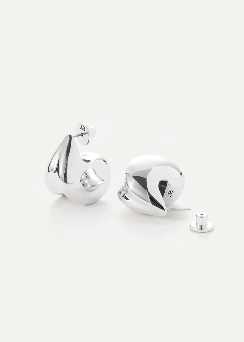 Nouveaux Puff Earrings | Silver