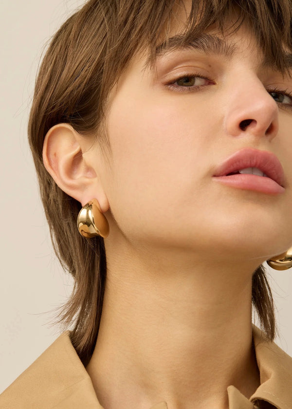 Nouveaux Puff Earrings | Gold