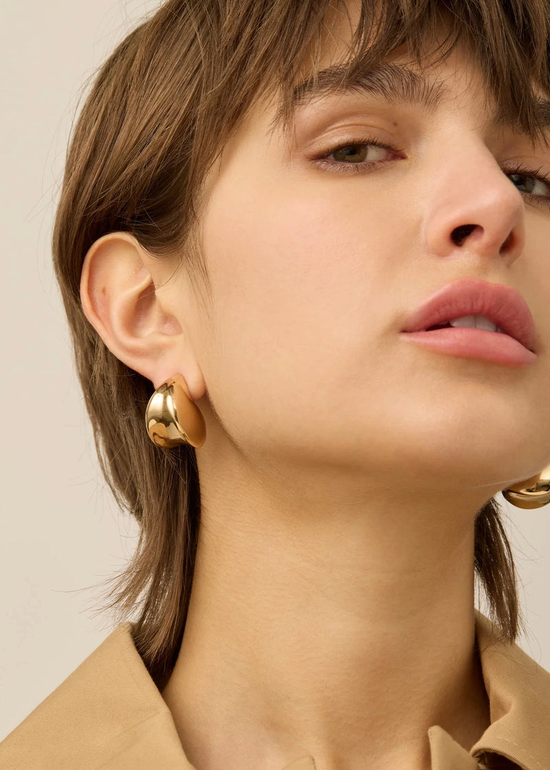 Nouveaux Puff Earrings | Gold