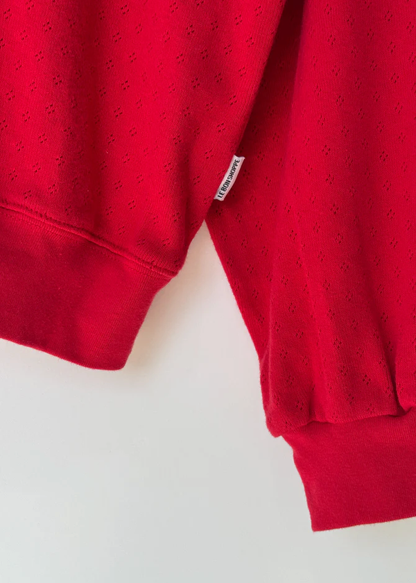 Pointelle Core Sweatshirt  | RED APPLE