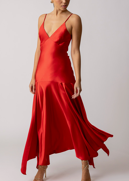 'Reseda' Satin Dress