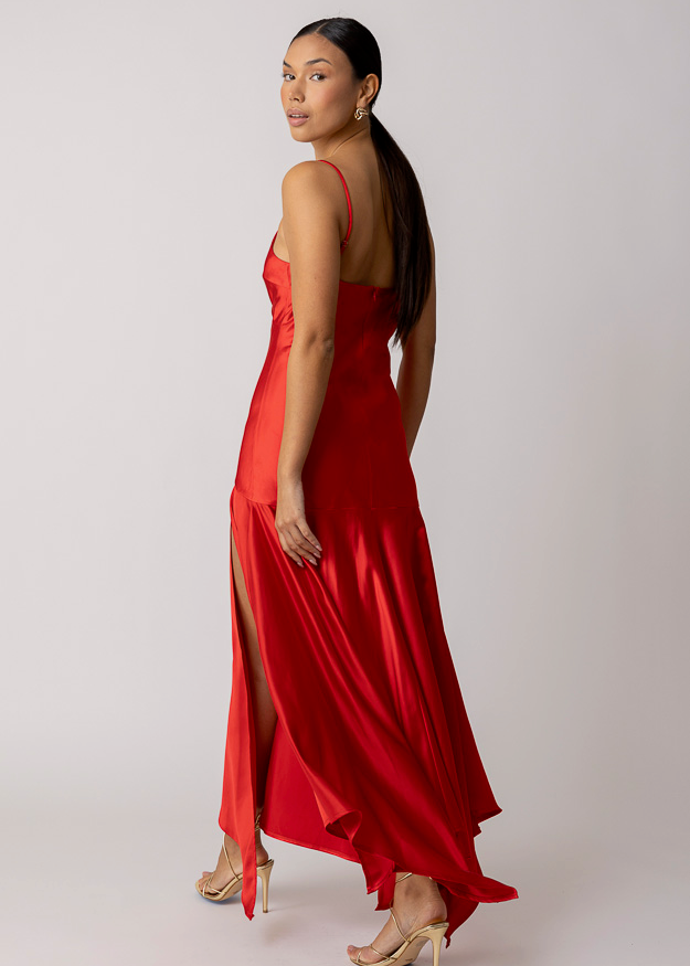 'Reseda' Satin Dress