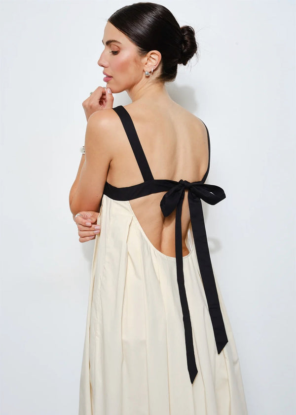 Amelia Box Pleat Maxi Dress