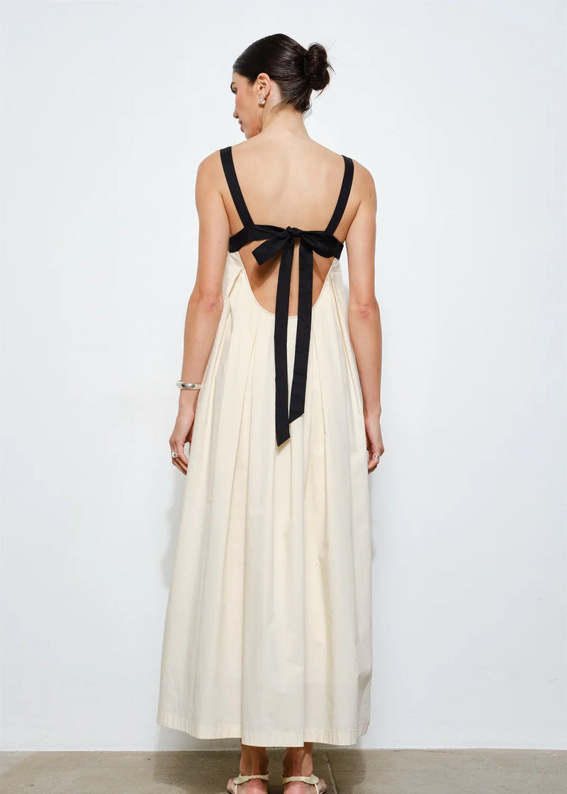 Amelia Box Pleat Maxi Dress