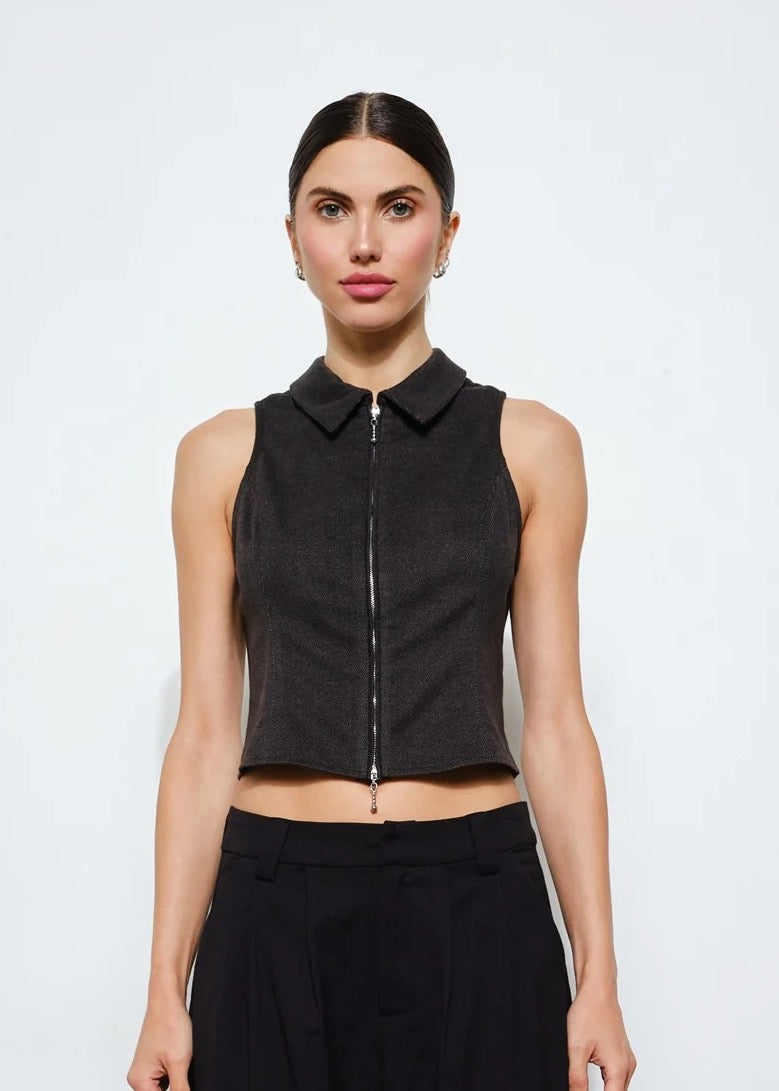Bellamy Zip Front Top