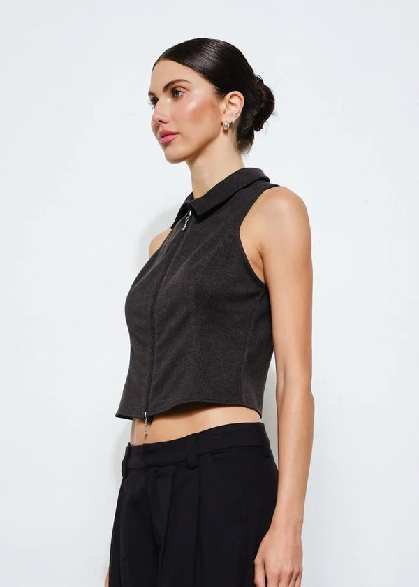 Bellamy Zip Front Top