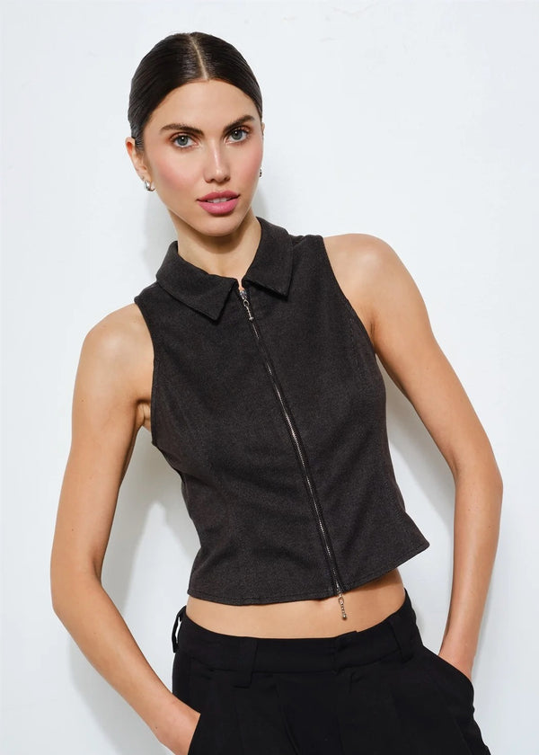 Bellamy Zip Front Top