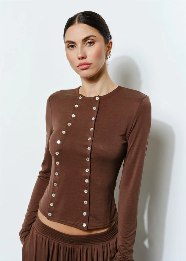 Cassia Double Button Front Top
