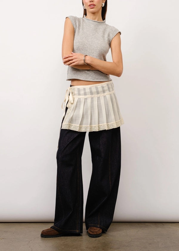 Celestine Pleated Layering Skirt Belt