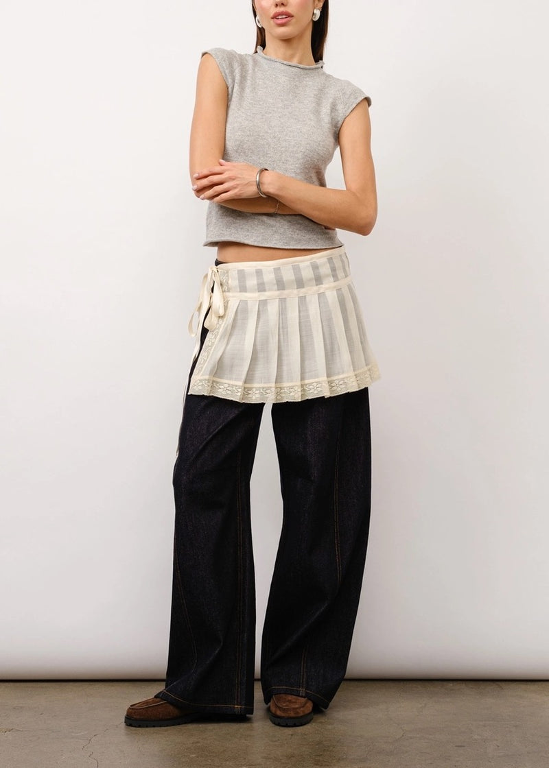 Celestine Pleated Layering Skirt Belt