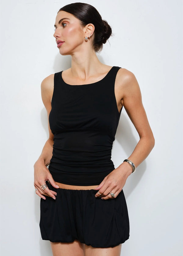 Rhea Ruched Bodice Tank Top