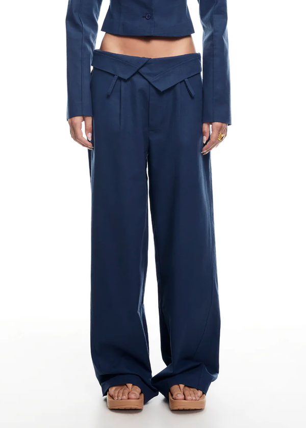 Flourish Assymmetric Pants NAVY