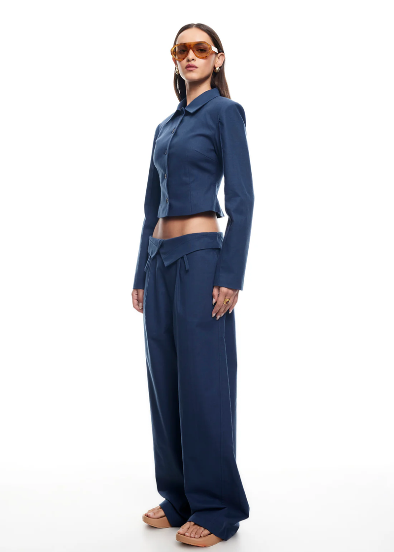 Flourish Assymmetric Pants NAVY