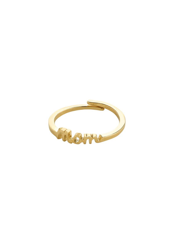 LULU adjustable mom stack ring | gold-plated