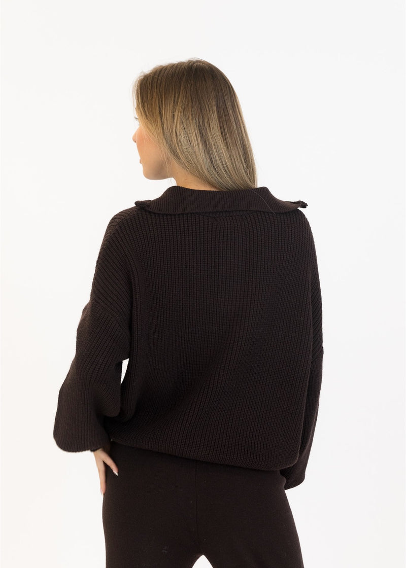 Chase Quarter Zip Mockneck Sweater