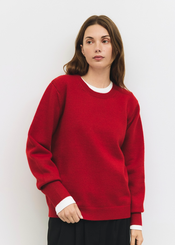 Conrad Crewneck Sweater | Red
