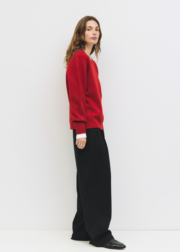 Conrad Crewneck Sweater | Red