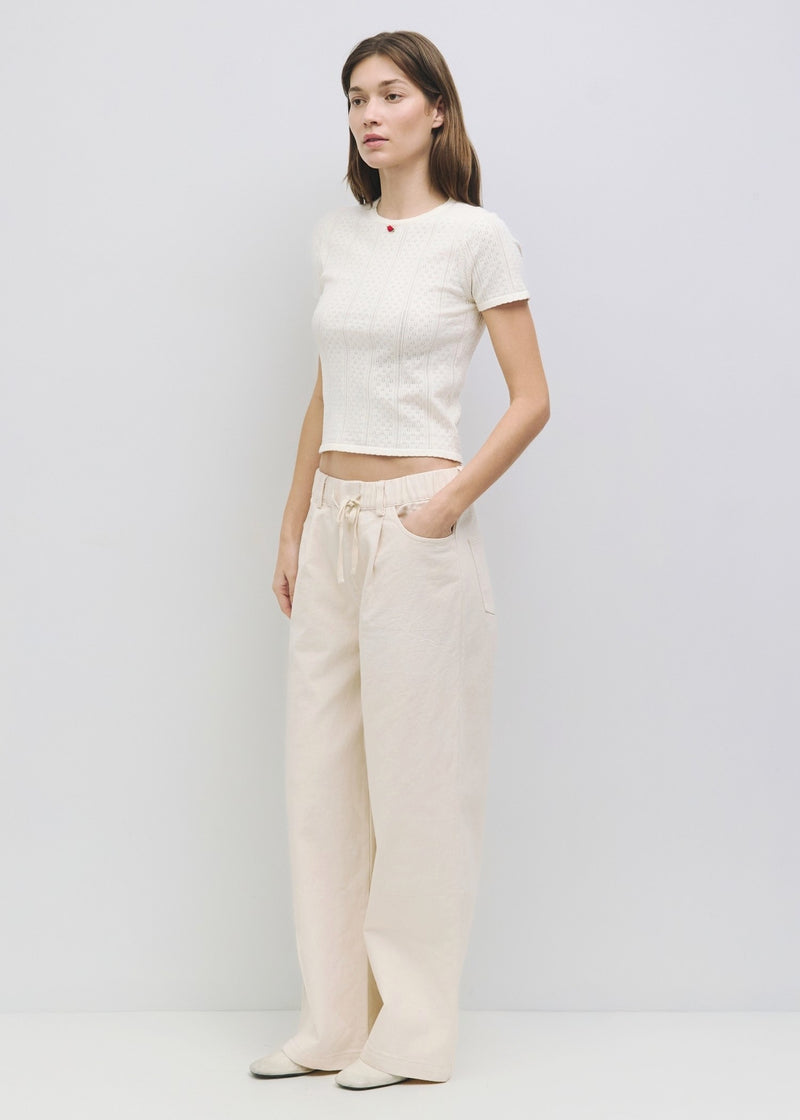 Iris Wide Leg Cotton Pants