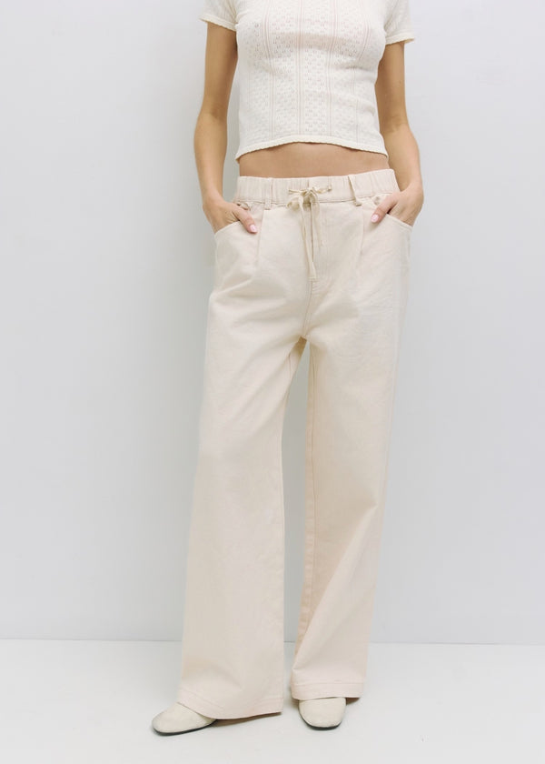 Iris Wide Leg Cotton Pants