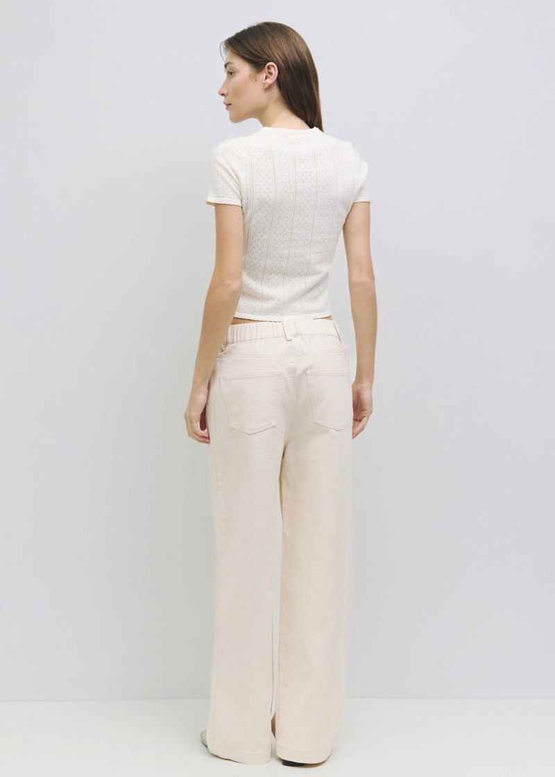 Iris Wide Leg Cotton Pants