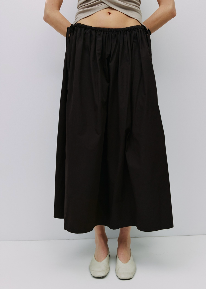 Kiana Skirt with Adjustable  Side Ties | Black