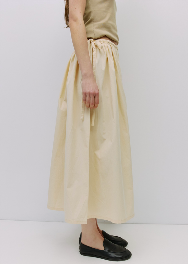 Kiana Skirt with Adjustable  Side Ties | Cream