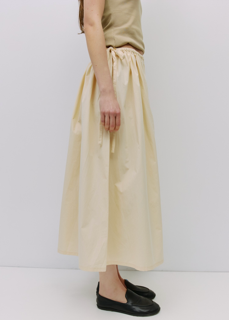 Kiana Skirt with Adjustable  Side Ties | Cream