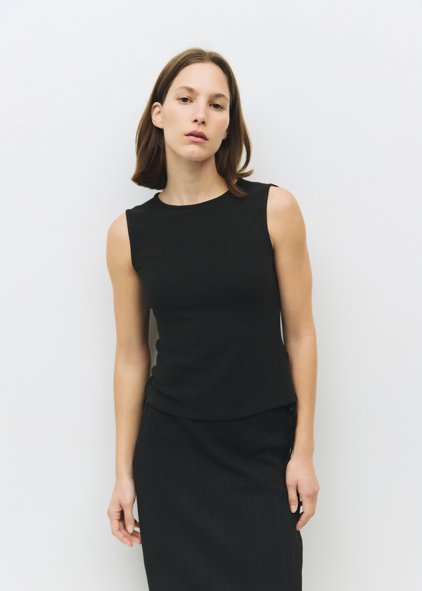 Kailey Top with Open Back | Black